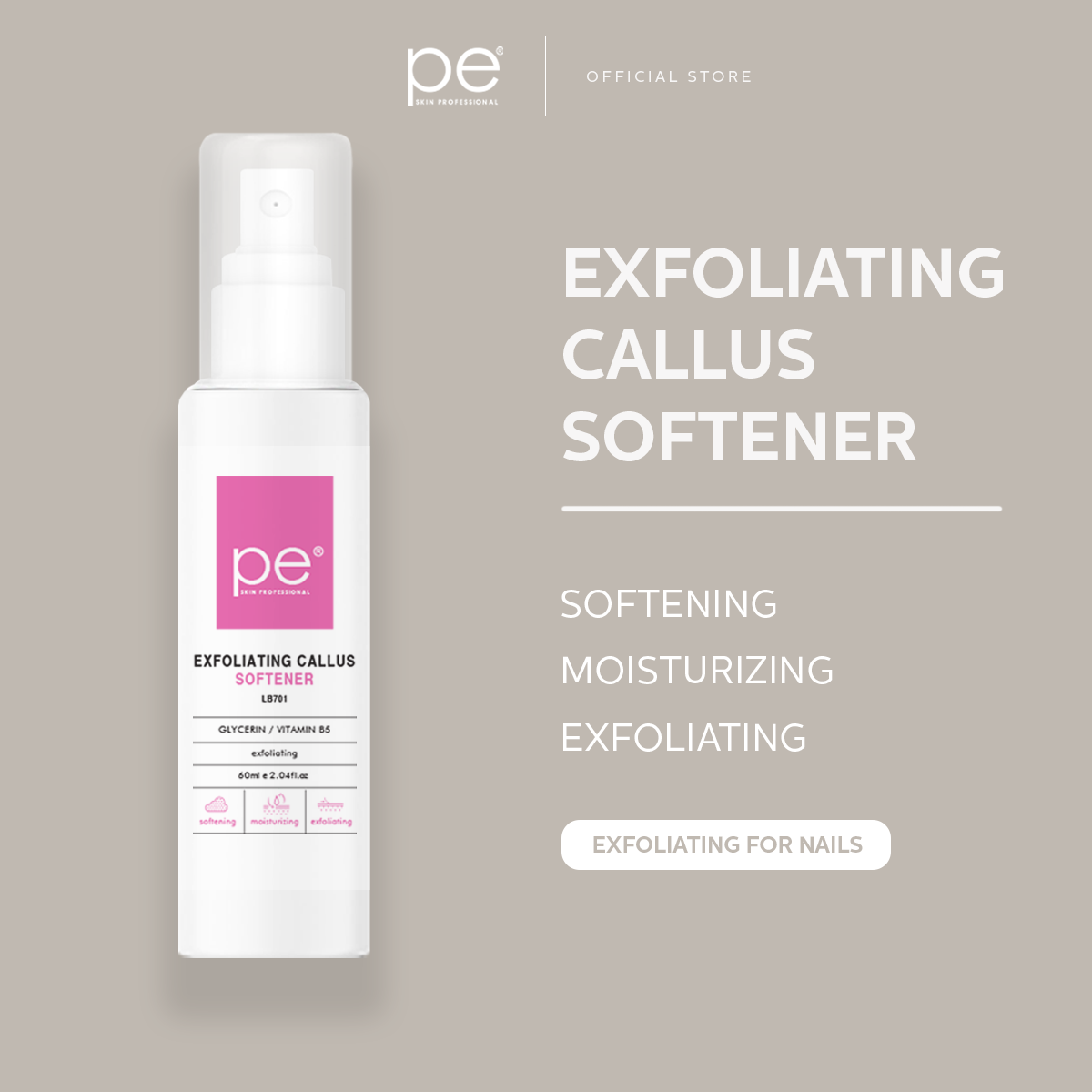 LB701 Exfoliating Callus Softener PE Skin Professional